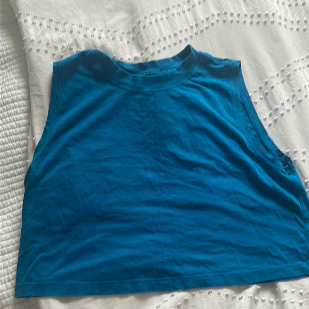 Blue Sleeveless Women's Top